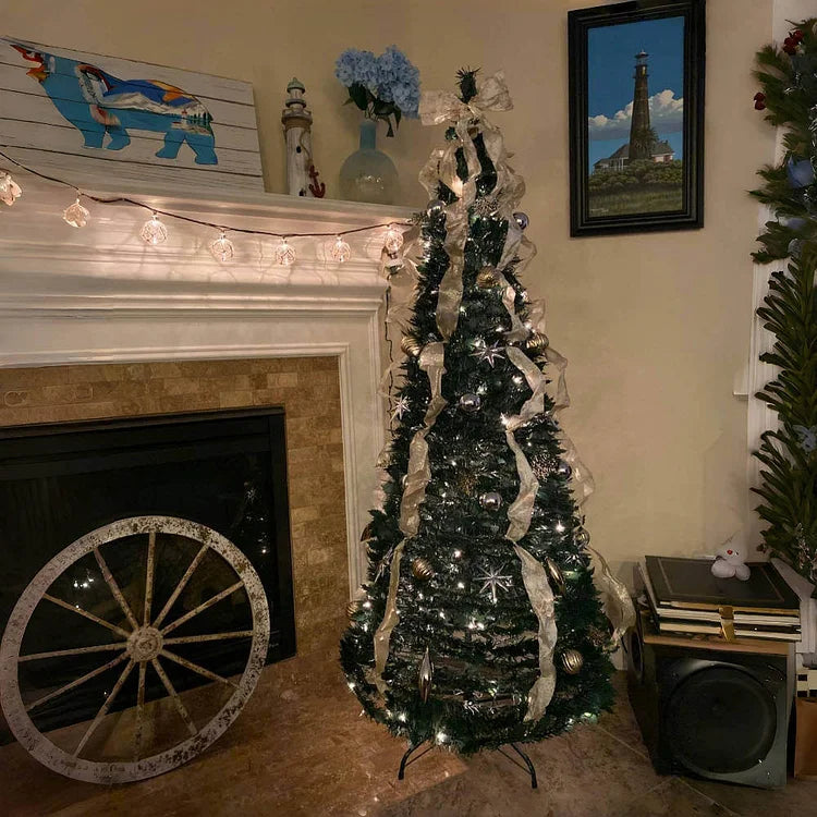 Ornamento pieghevole - Albero di Natale illuminato e pratico 😍🎄