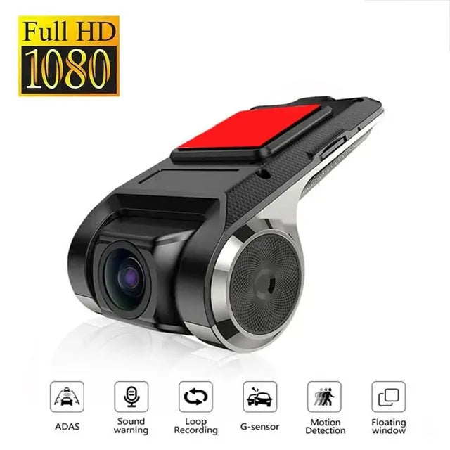 Full HD 1080P Car DVR Dash Camera per lettore DVD Android ADAS LDWS Unità di navigazione Auto Audio Voice Alarm Registrazione video 